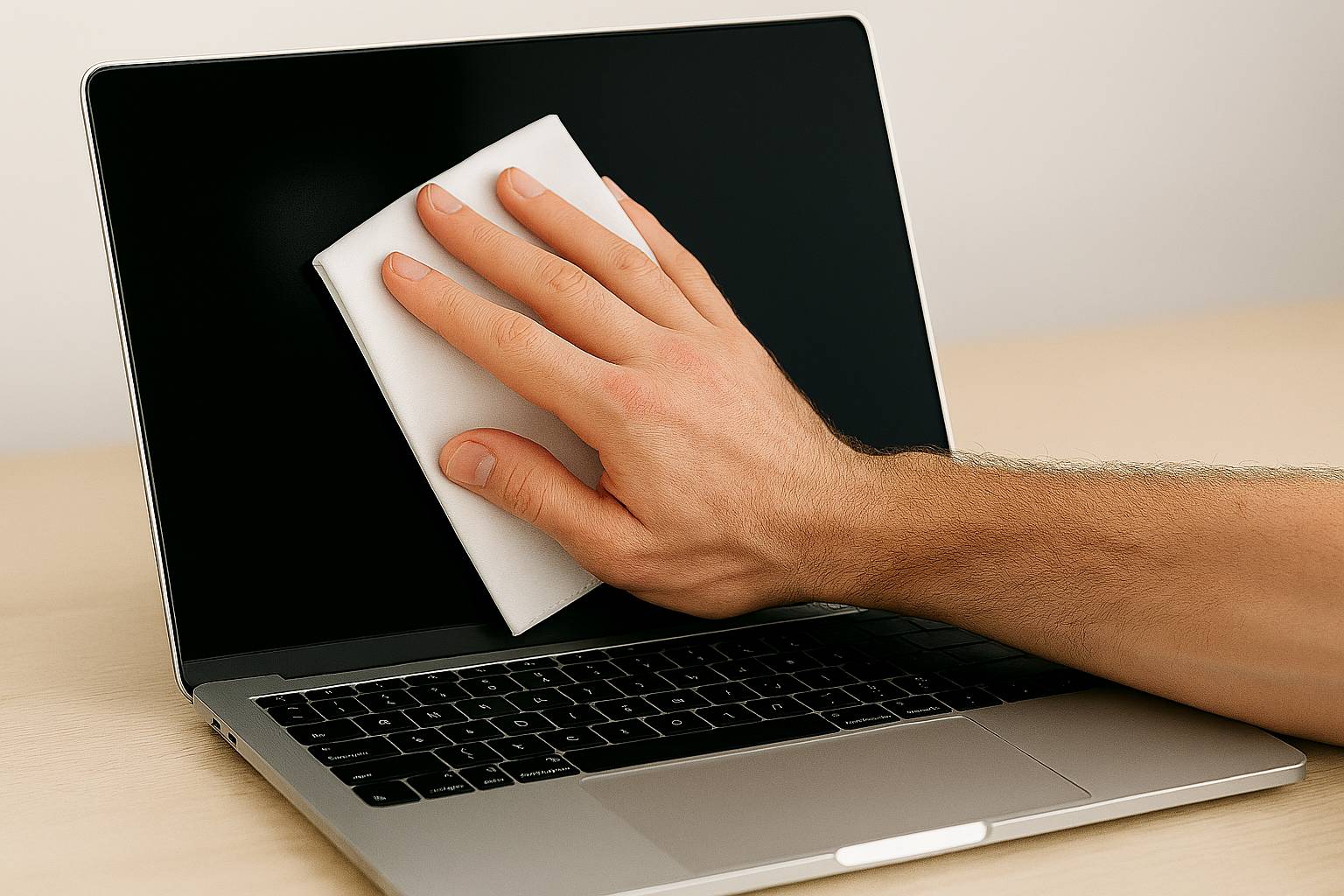 How to clean a MacBook screen