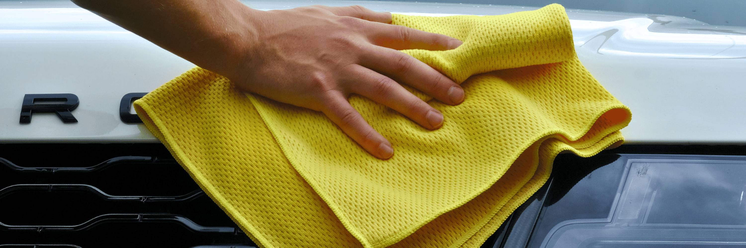 Diamond weave, drying a car