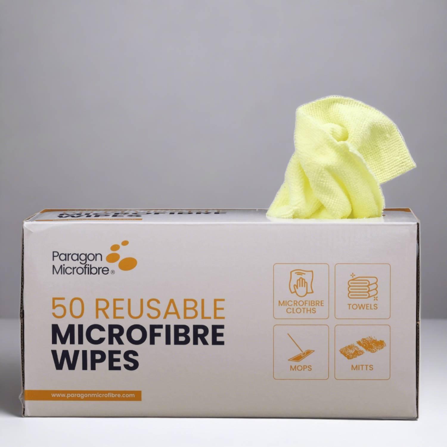 50 Reusable Microfibre Wipes - Paragon Microfibre Ltd 