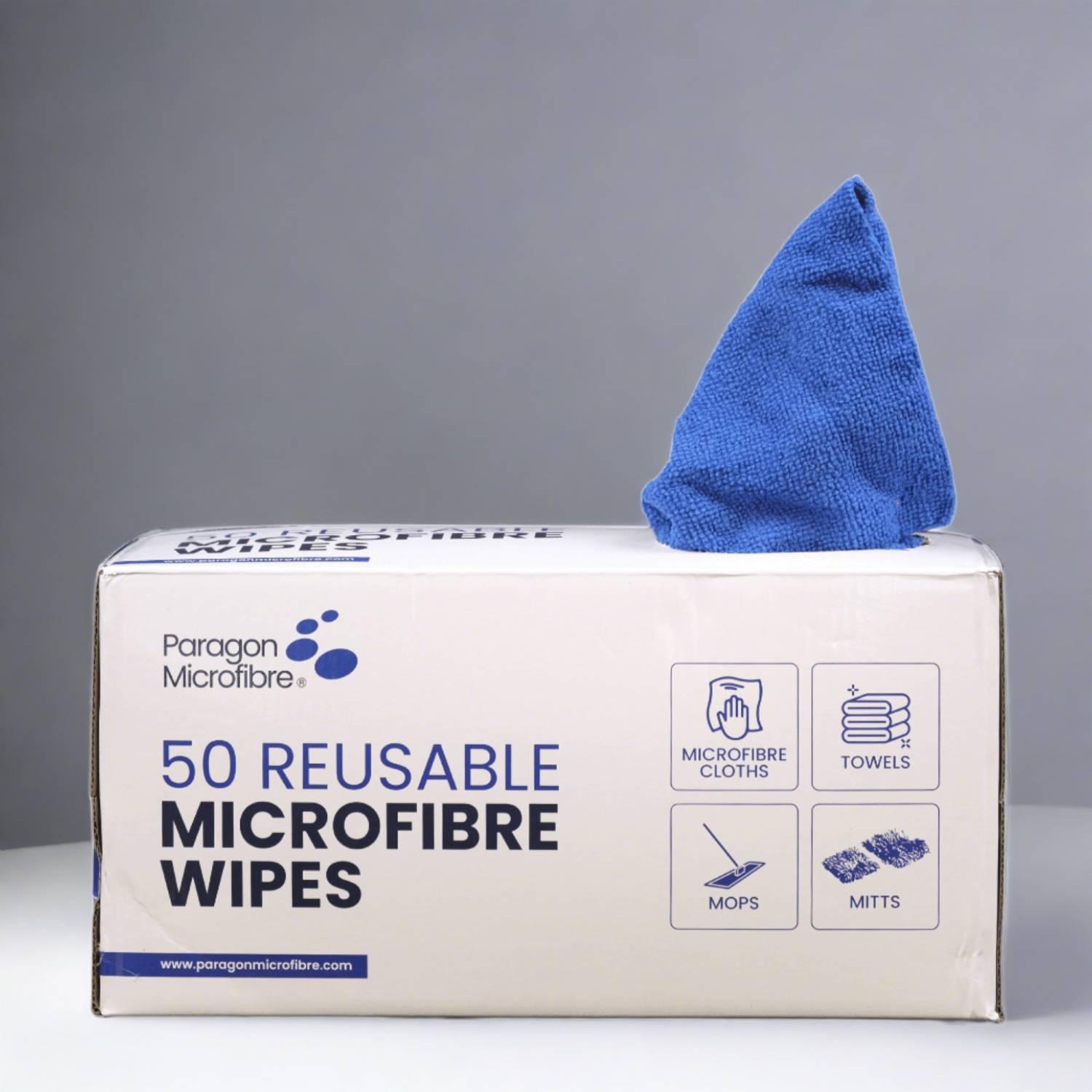 50 Reusable Microfibre Wipes - Paragon Microfibre Ltd 