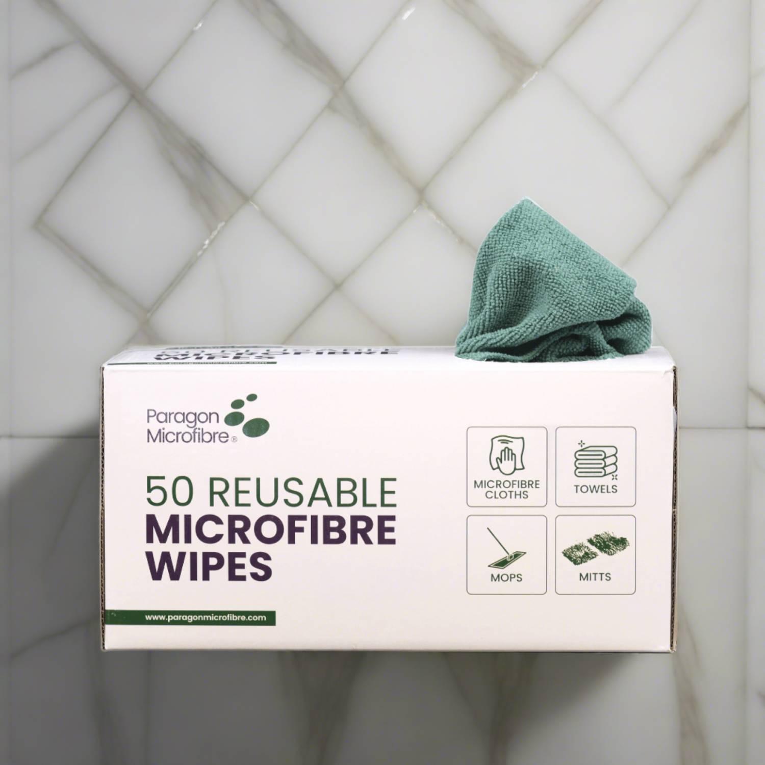 50 Reusable Microfibre Wipes - Paragon Microfibre Ltd 