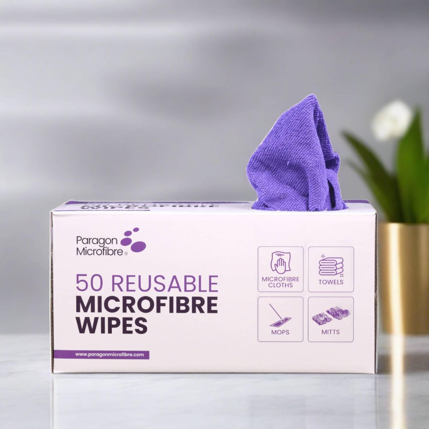 50 Reusable Microfibre Wipes - Paragon Microfibre Ltd 